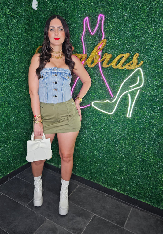 Olive Skort
