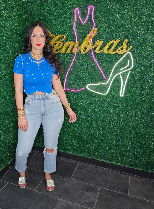 Danna Royal Blouse
