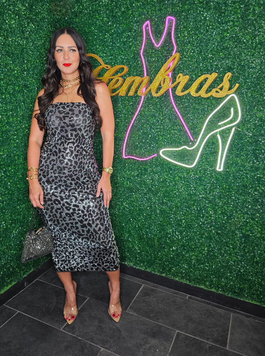 Leopard Shine Dress