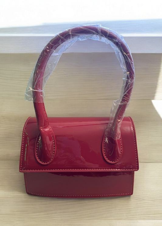 Glossy Magenta Clutch