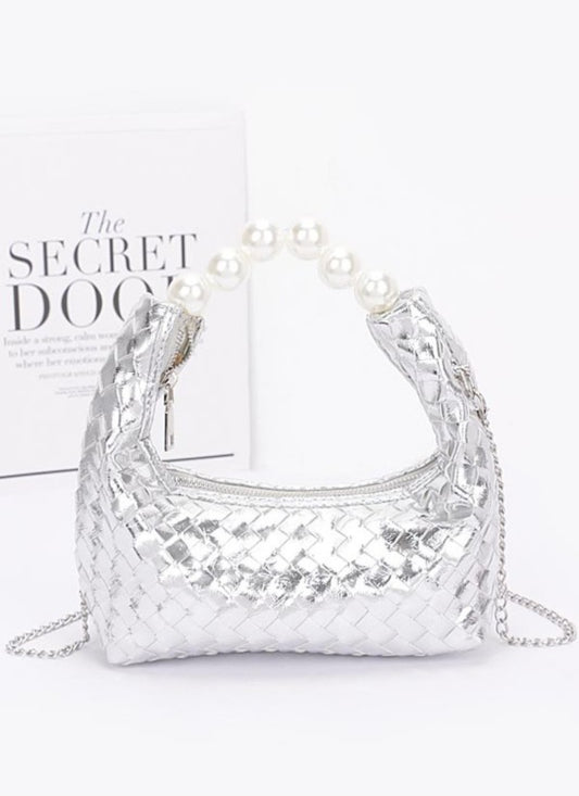 Metal Pearl Clutch