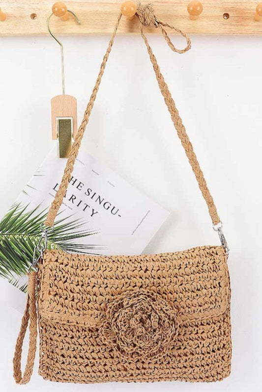 Khaki Espadrille Clutch