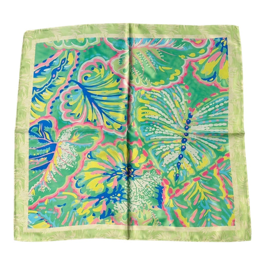 Green Print Scarf
