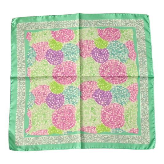 Green Print Scarf