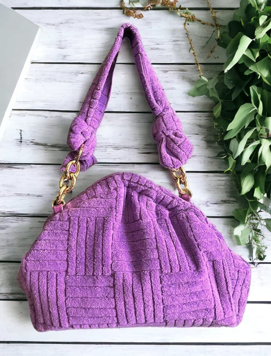 Velvet Purple Clutch