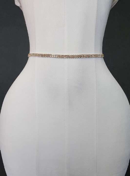 Gold Belt Rhinestone