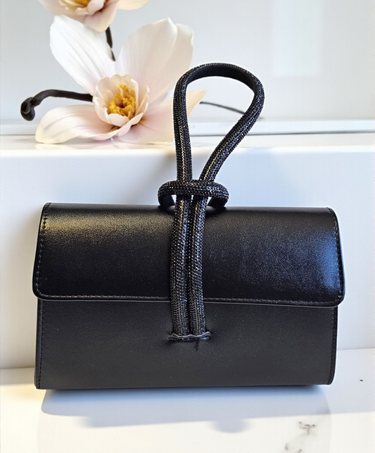 Clutch Black Rhinestone