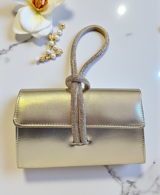 Clutch Gold Rhinestone