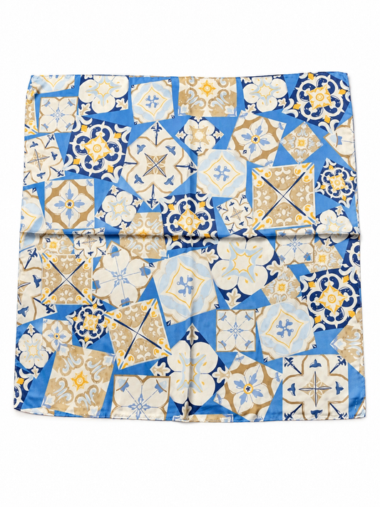 Blue Print Scarf