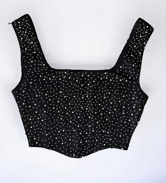 BLACK RHINESTONE