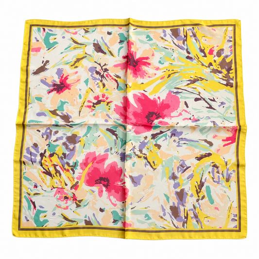 Yellow Print Scarf