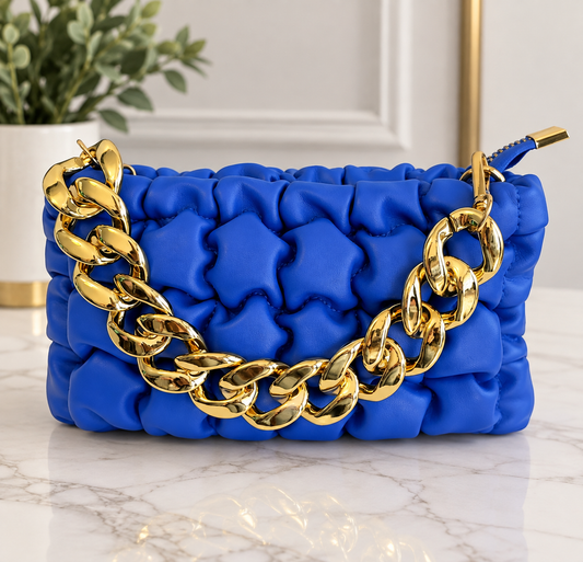 Pillow Blue Clutch