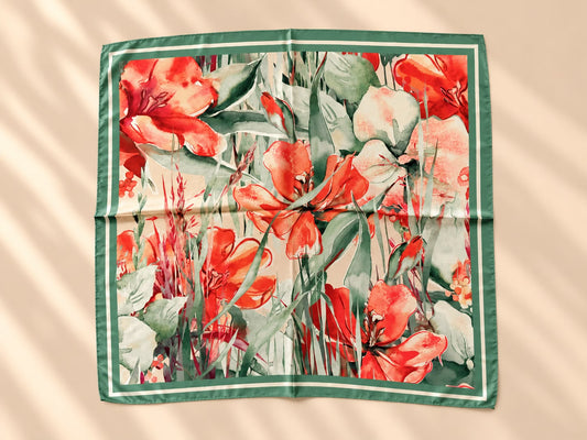 Olive Print Scarf