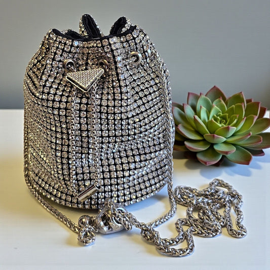 Black Rhinestone Clutch