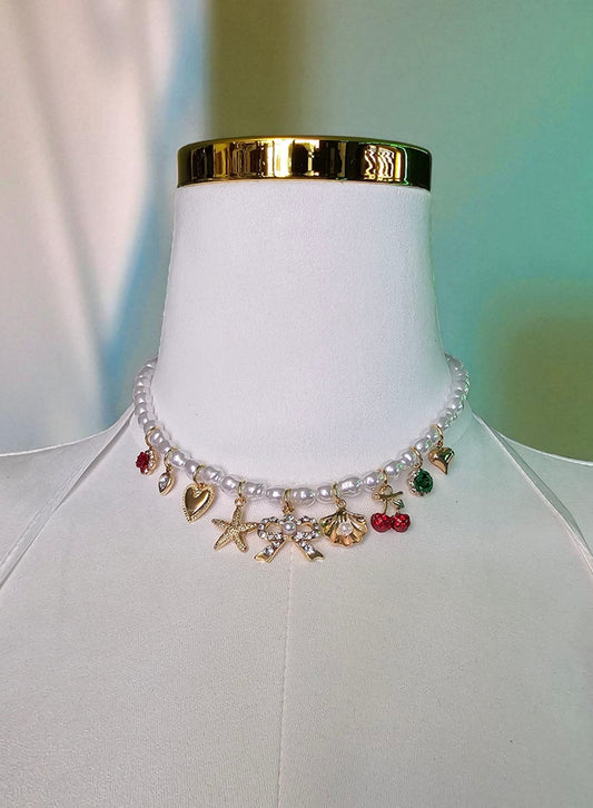 Pearl Necklace Charm