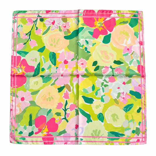 Green Print Scarf
