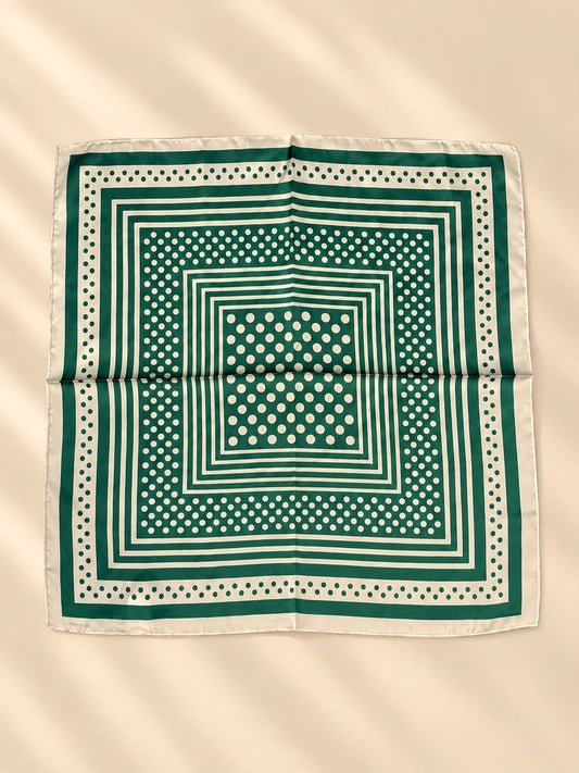 Green Polka Dot Scarf