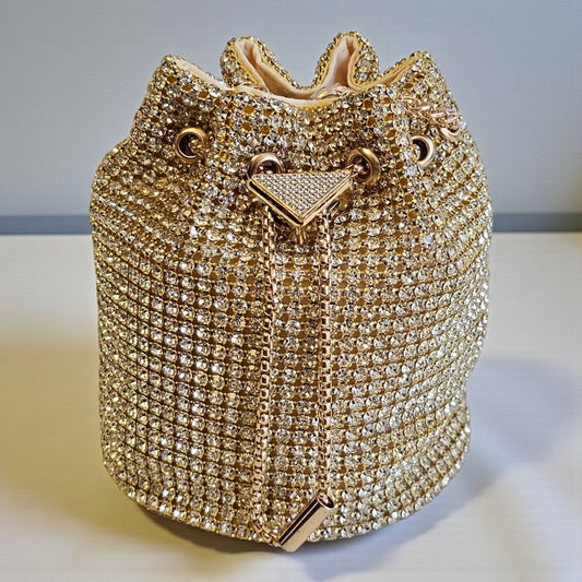 Gold Rhinestone Clutch