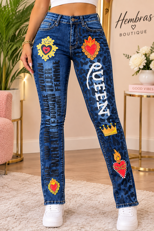 Queen Denim Pant