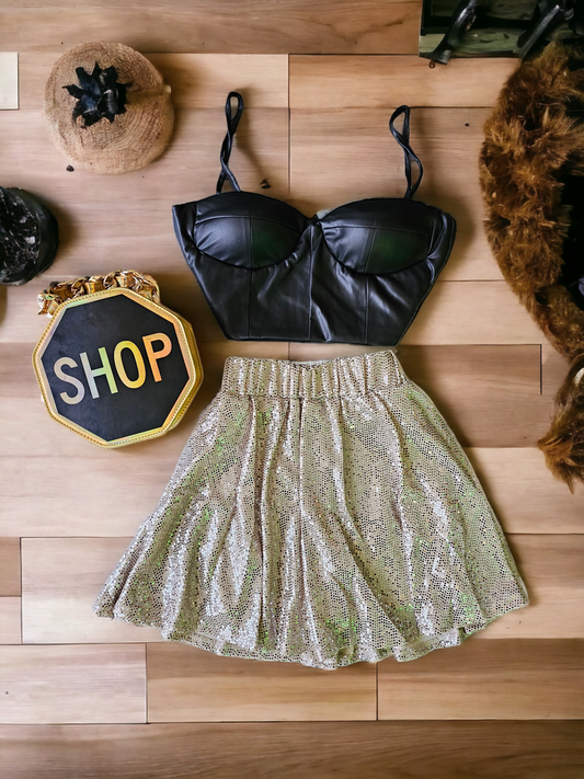 Avril Sequins Skort