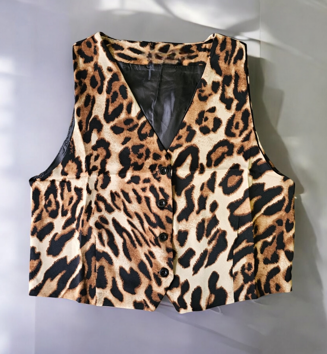 Leopard Vest