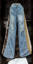 Load image into Gallery viewer, Denim Leopard Pants
