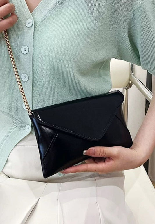 Clutch Black Satin