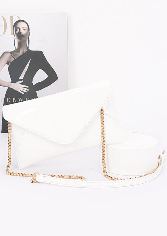 Clutch White Satin