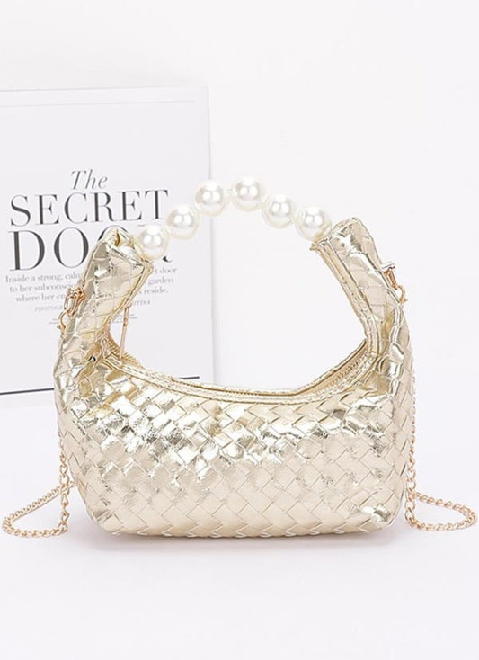 Metal Pearl Clutch