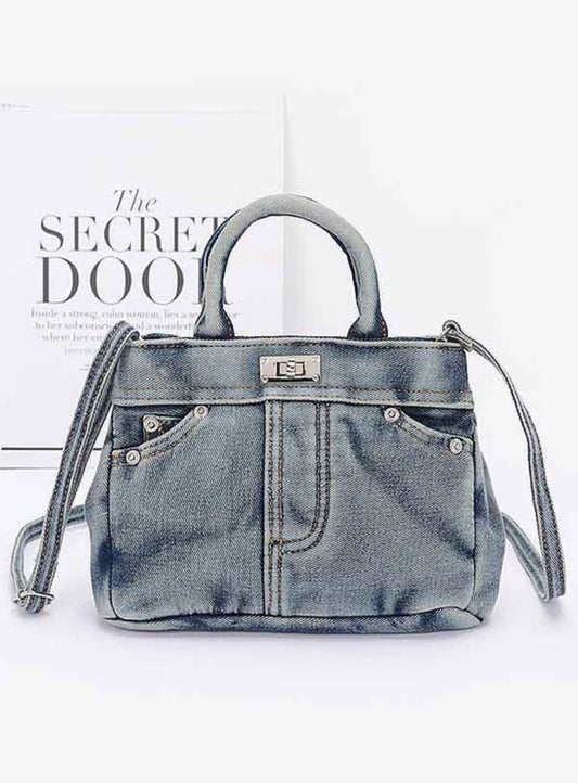 Denim BL Clutch