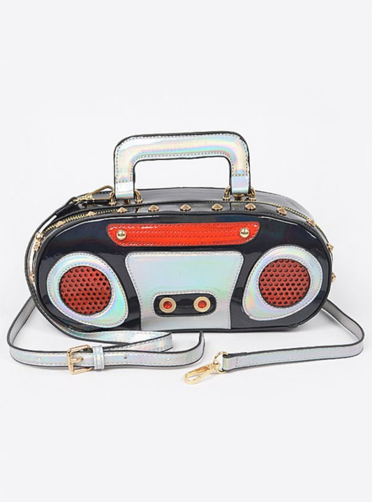 Radio Silver Clutch