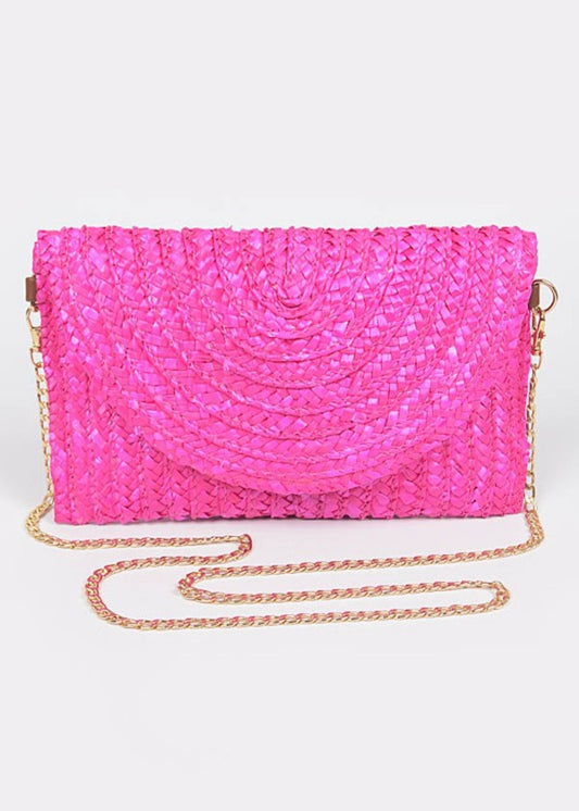 Fuschia Clutch Espadrille