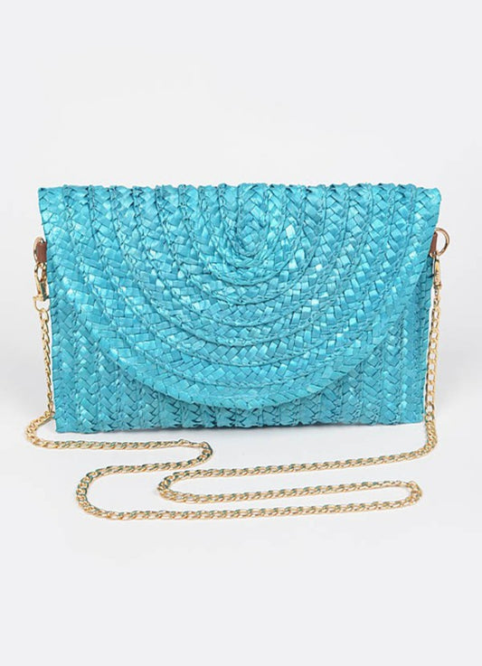Turquoise Clutch Espadrille