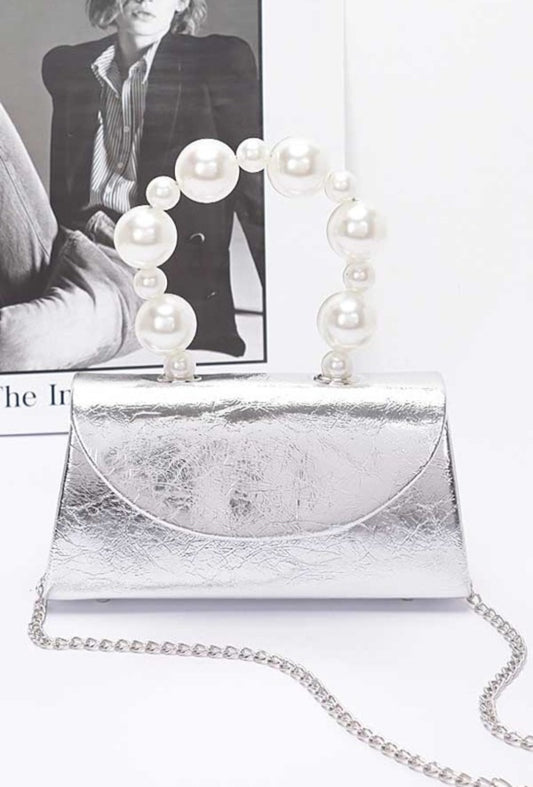 Silver Clutch Pearl