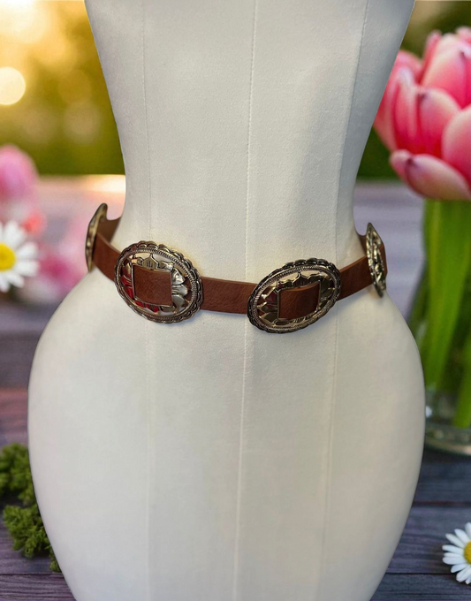 Tan Gold Belt