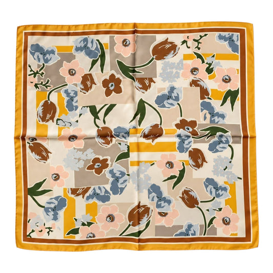 Mustard Print Scarf