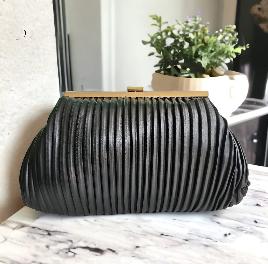 Black Satin Clutch