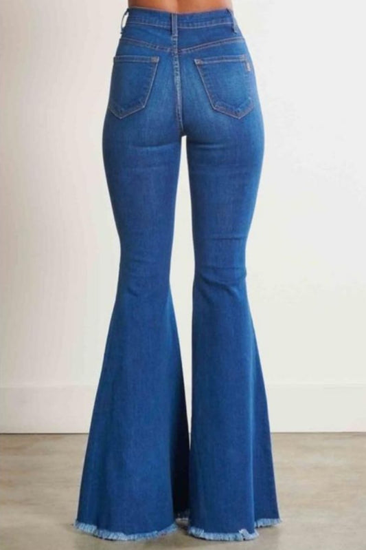 High Waisted Bell Bottom Jean