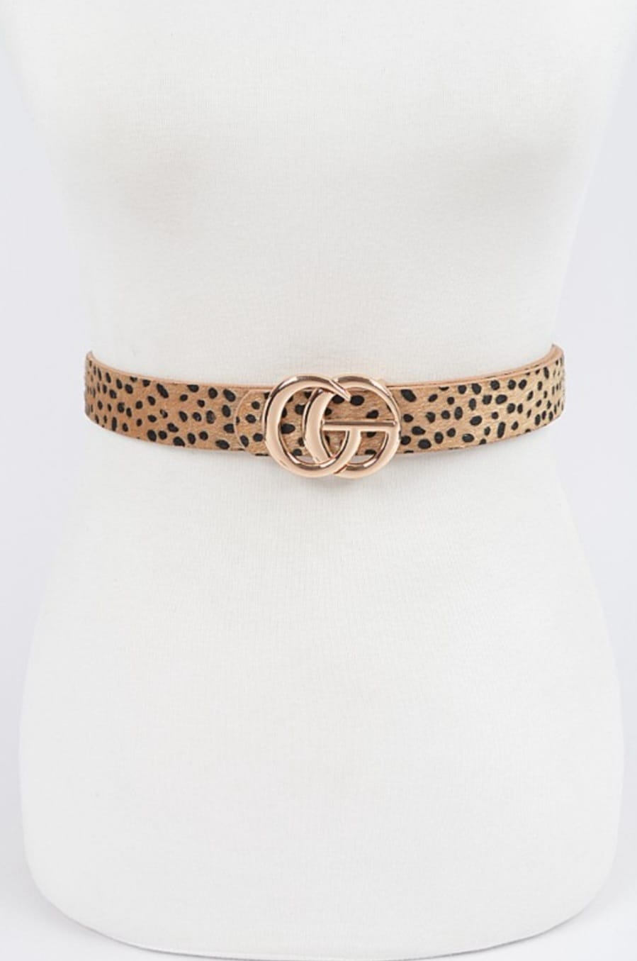 Thin Animal Print Belt